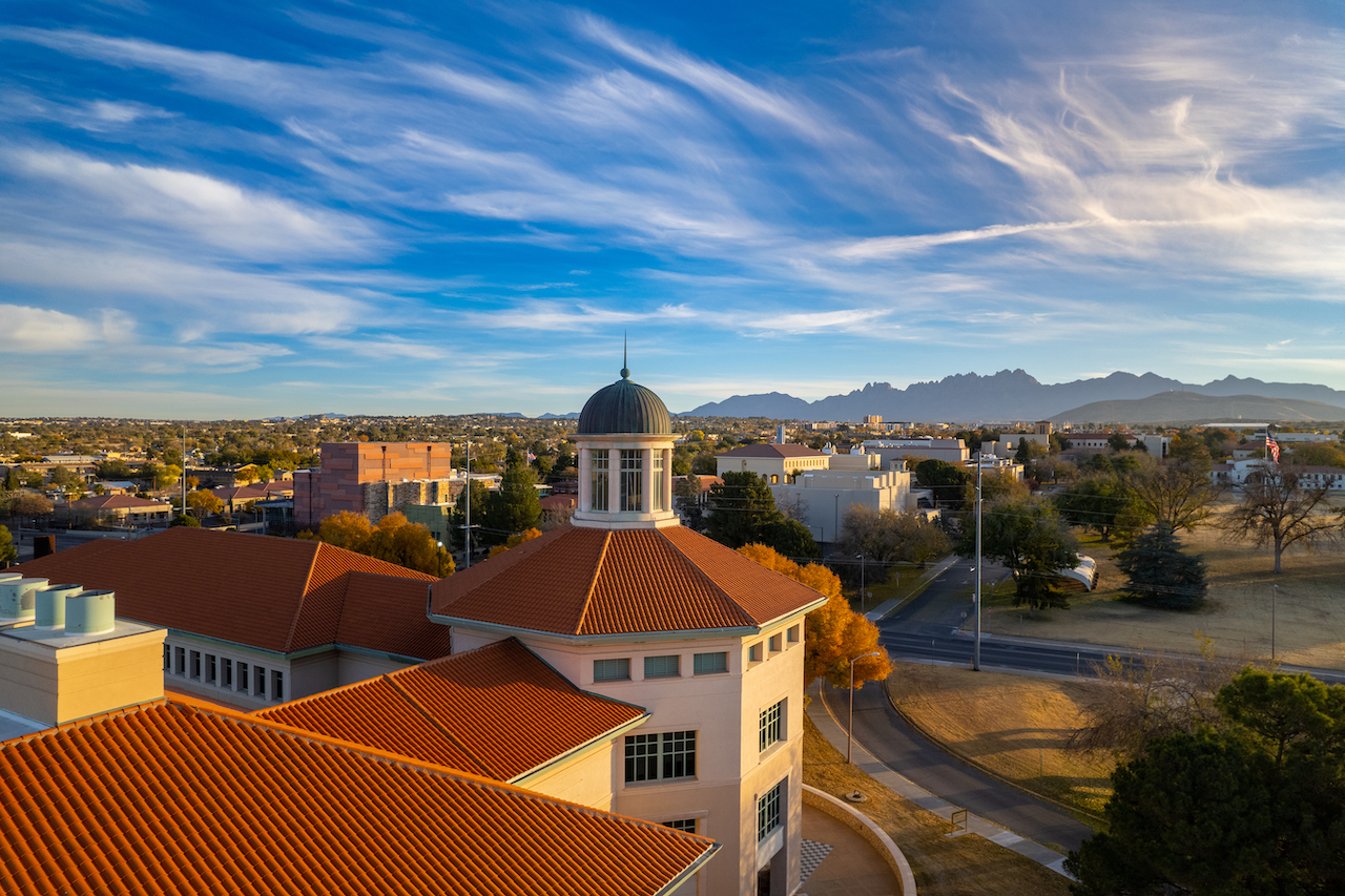 Aerial photo of campus